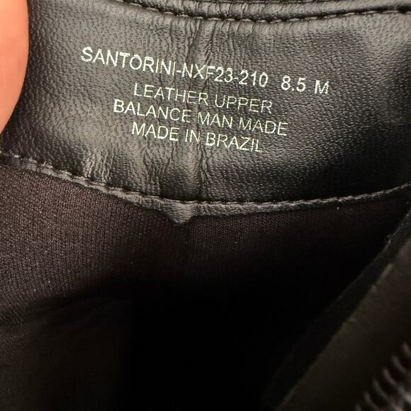 David Tate Black Leather Lug Sole Santorini Booties Womens 8.5 - Picture 11 of 11